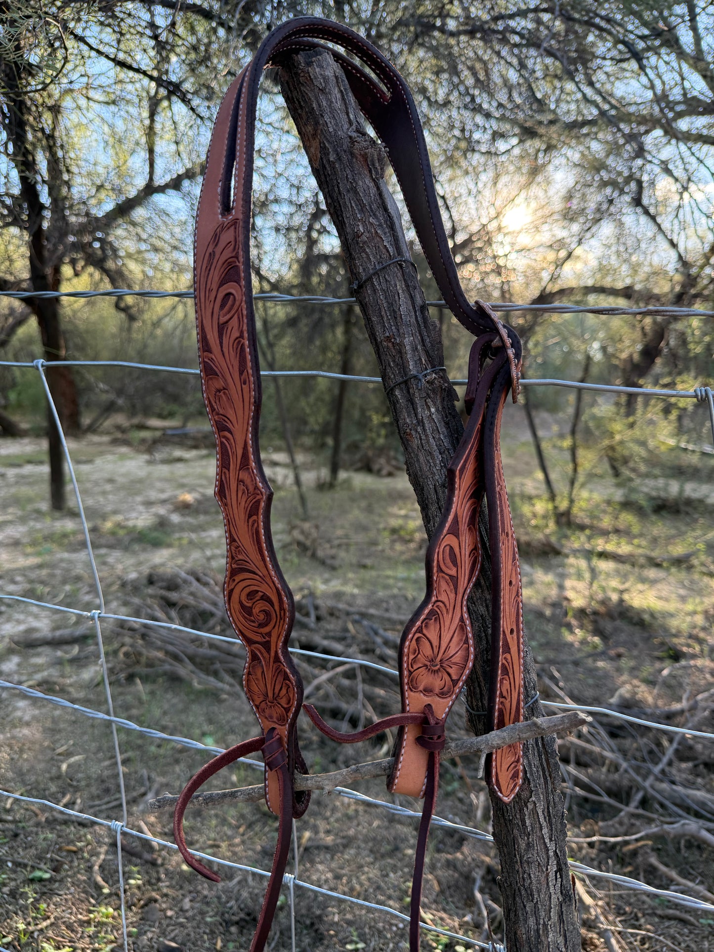 Scalloped Split Ear Headstall