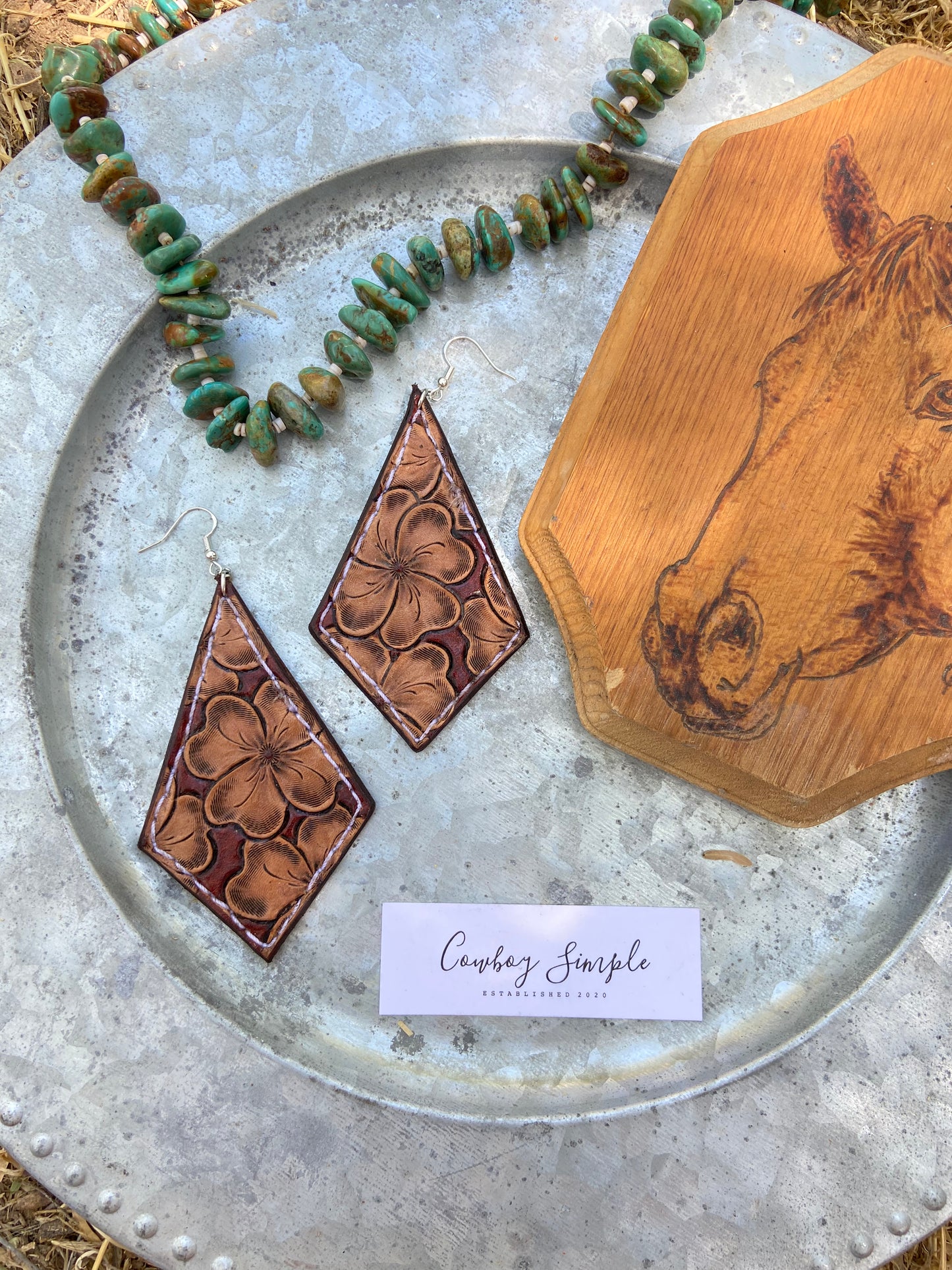 Flower Power Earrings (triangle)