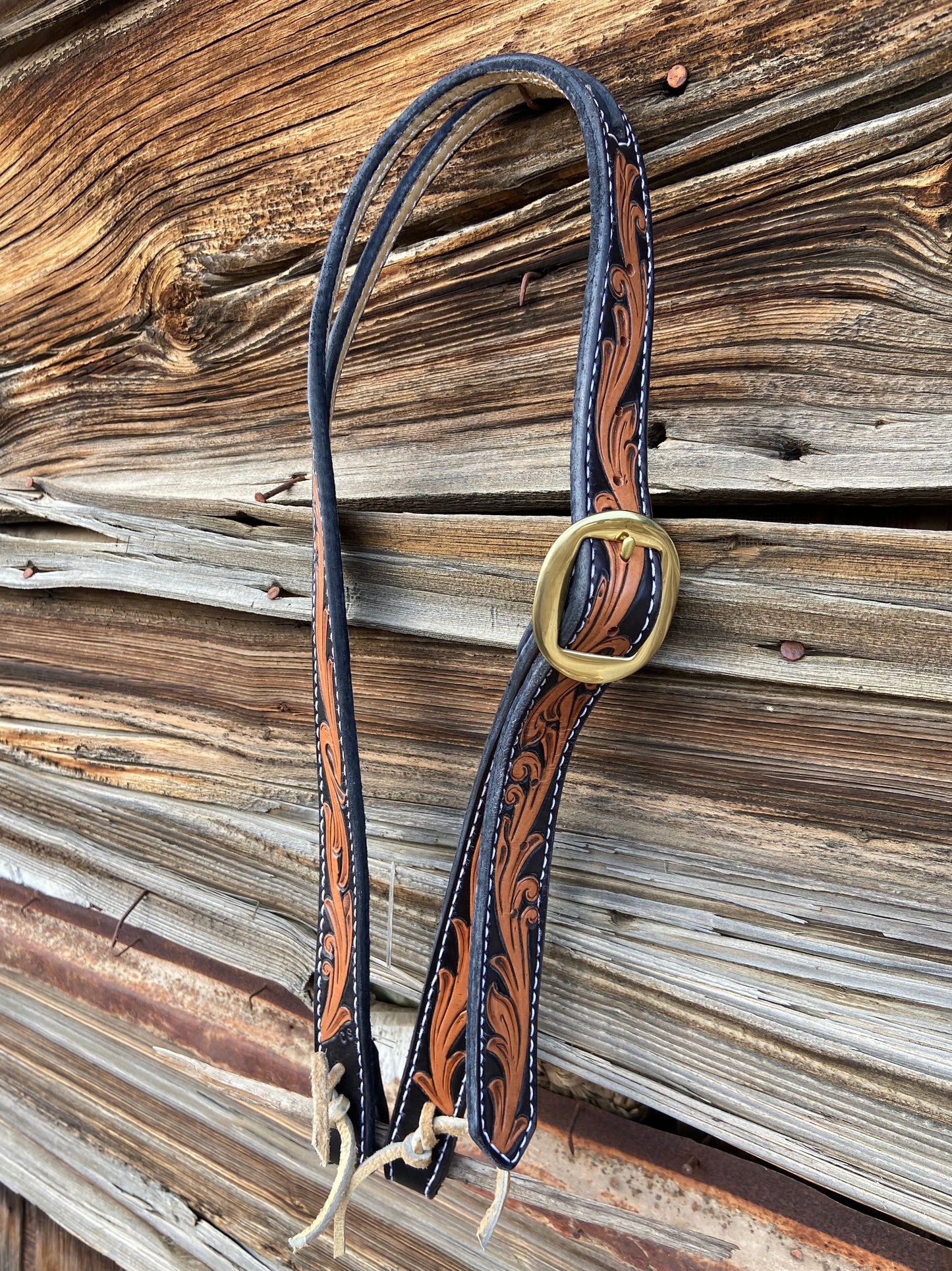 Black&Tan Split-ear Headstall