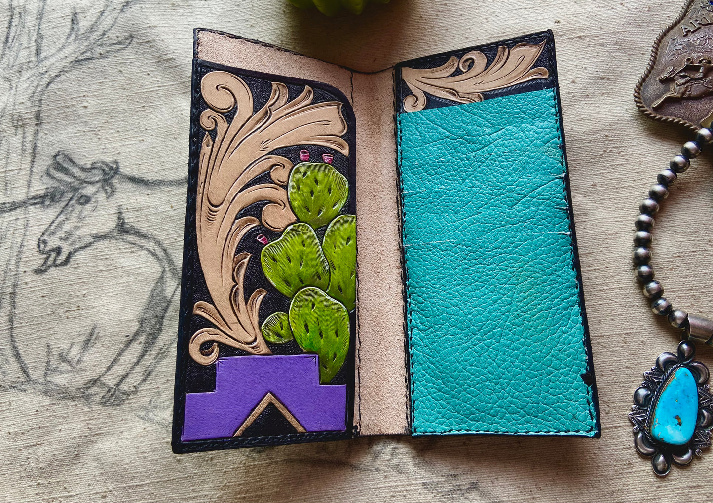 Neon Desert Long Wallet