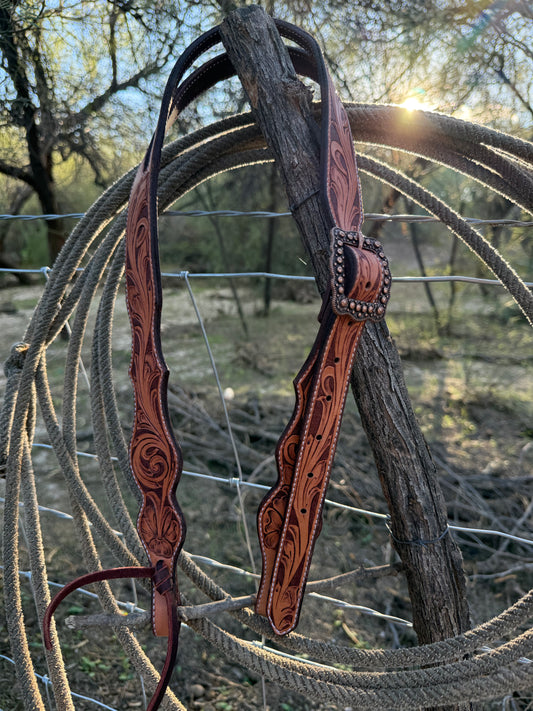 Scalloped Split Ear Headstall