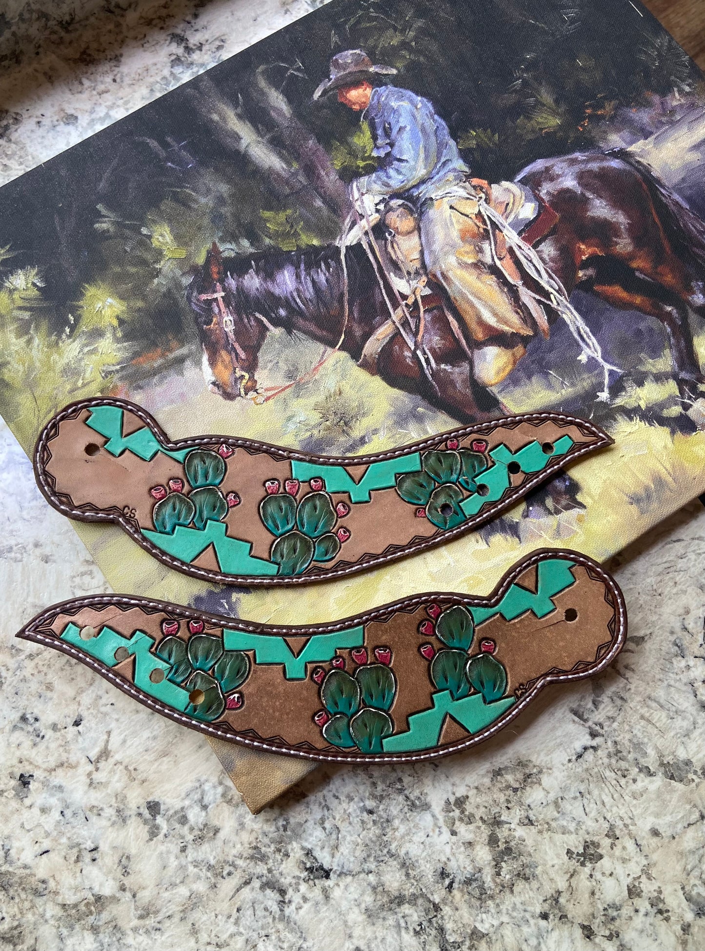 Santa Fe Dove Wing Spur Straps